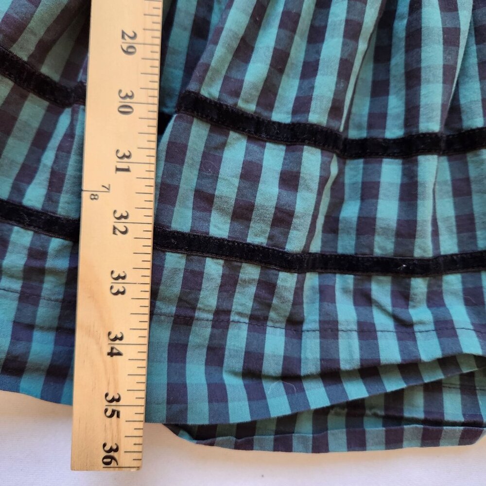Draper James RSVP Green Black Gingham Dress Holiday Christmas Winter Cute Small - Picture 9 of 10